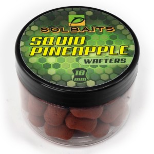 Solbaits Dumbell Wafters 15mm/18mm 150ml Squid Pineapple 