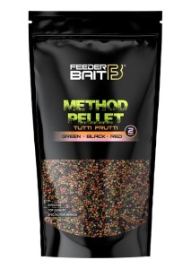 Feeder Bait Pellet 2mm 800g Tutti Frutti/Green/Black/Red 