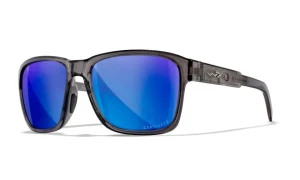 WileyX Okulary WX Trek Gloss Crystal Dark Grey Frame/Captivate Pol Blue Mirror Lens 