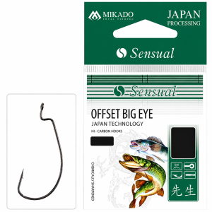 Mikado Haczyki Sensual Offset Big Eye nr2/0 BN 4szt 