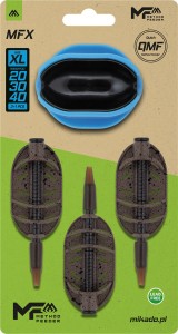 Mikado Komplet Koszyczków Method Feeder MFX Q.M.F - XL 20+30+40g + Forma  