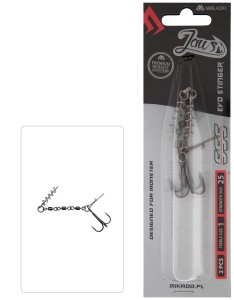 Mikado Dozbrojka z Krętlików Jaws EVO Stinger 25kg nr1 - 2szt 