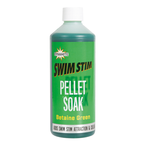 Dynamite Baits Swim Stim Soak Pellet 500ml Betaine Green dy1420.png
