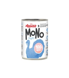 Comfy Appetit Mokra Karma dla Psów w Puszce 400g Mono Puppy Indyk 