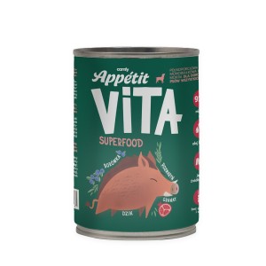 Comfy Appetit Mokra Karma dla Psów w Puszce 400g Vita Dzik 