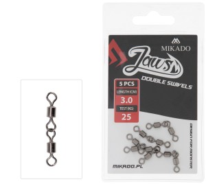 Mikado Krętlik Jaws Double Swivels 3cm 25kg 5szt 
