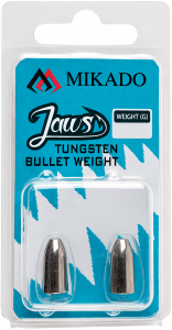 Mikado Ciężarek Jaws Tungsten Bullet 17,72g Stalowo/Szary 2szt 