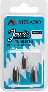 Mikado Ciężarek Jaws Tungsten Bullet 8,86g Stalowo/Szary 3szt 