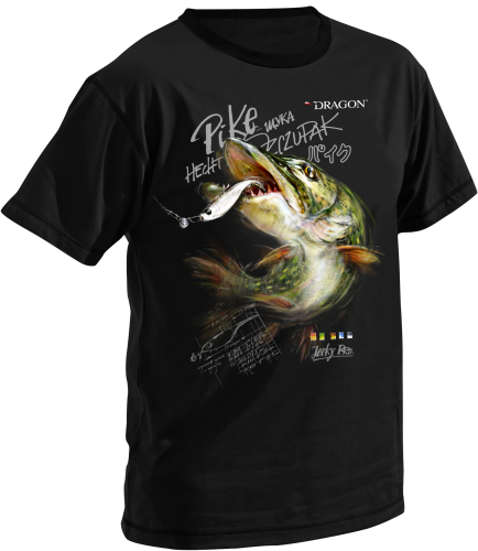Dragon T-Shirt bawe┼éniany 2018 czarny, SZCZUPAK.png